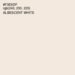 #F3E9DF - Albescent White Color Image